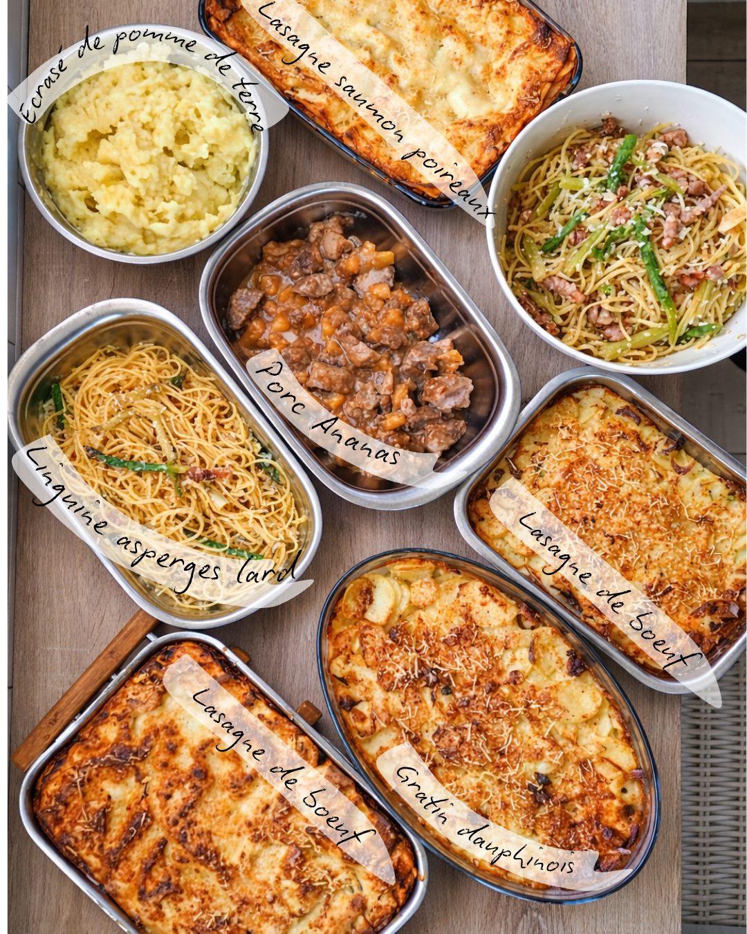 Session batch cooking : lasagnes, gratin dauphinois, linguine